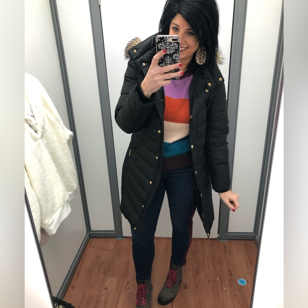 Michael Kors Faux Fur Hooded Puffer Coat